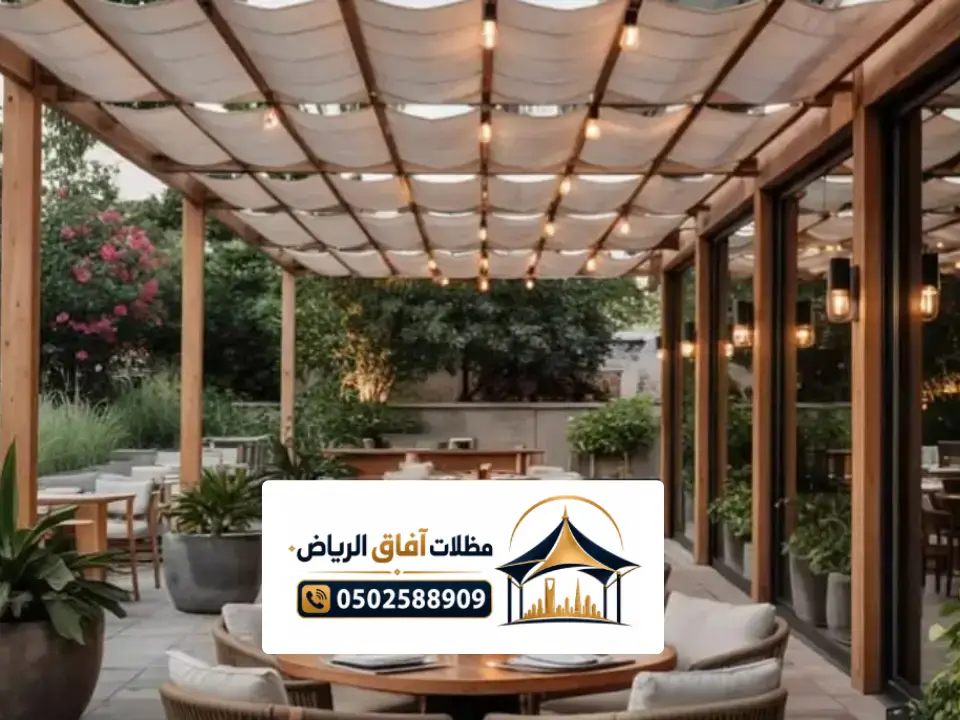 تفصيل مظلة حديقة قماش بالرياض